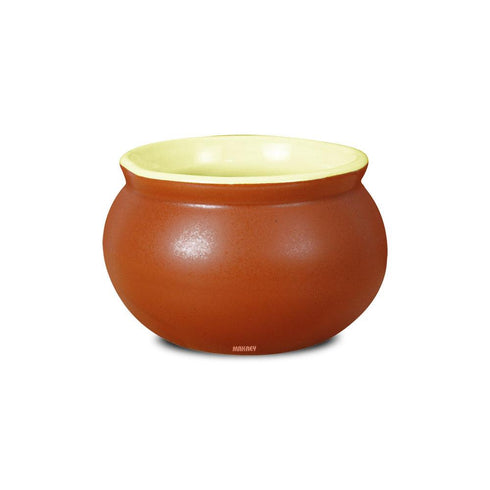 Ceramic Dal Bowl w/Collar Tc/Cream